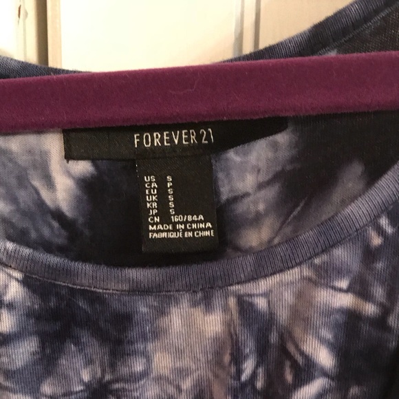 Forever 21 Marble Blue Tye-Dye Tank Top Dress - Picture 12 of 14